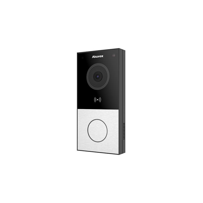 Akuvox - Videocitofono compatto IP E12W - 1 campanello con lettore di badge RFID e WiFi - montaggio superficiale