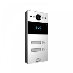 Akuvox - IP video Door station R20B2 - multi-user - 2 call buttons with RFID badge reader