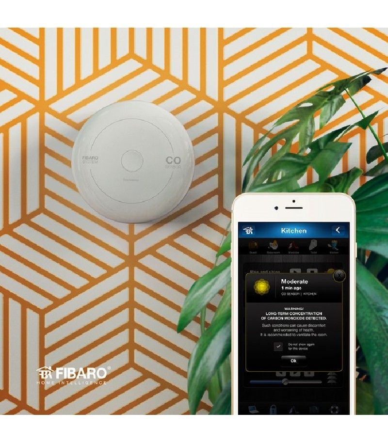 FIBARO - Homekit Carbon Monoxide Detector (CO Sensor FGBHCD-001)