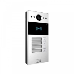 Akuvox - Videocitofono IP R20B4 - multiutente - 4 campanelli con lettore di badge RFID