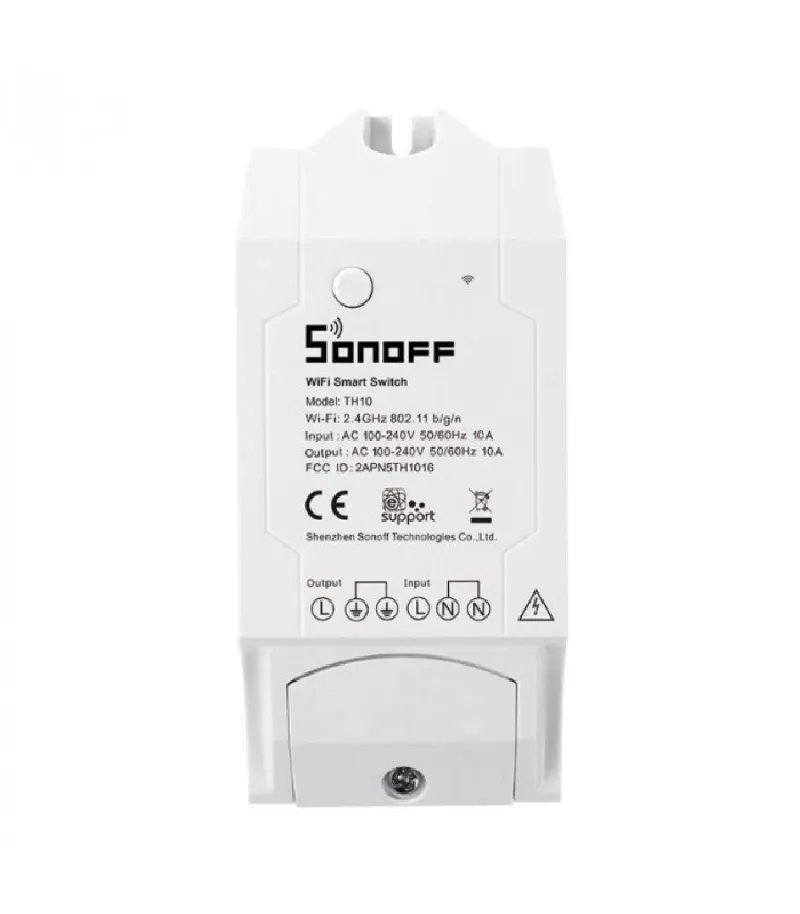 SONOFF - Intelligenter WIFI-Schalter (10A) + Eingang für Temperatur- und Feuchtigkeitssensor