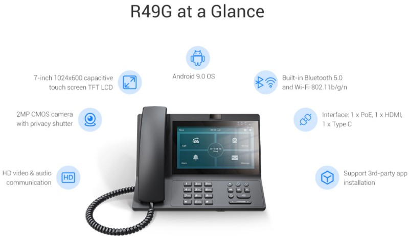 Akuvox VP-R49G Multifunction Android SIP Phone
