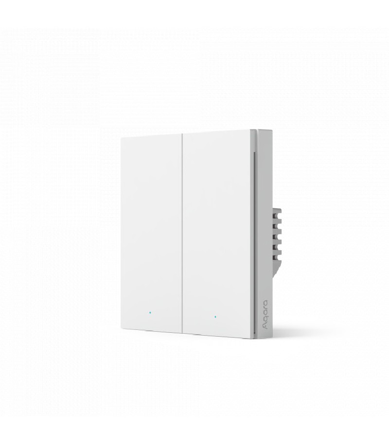 Aqara - Interrupteur intelligent Zigbee 3.0 avec neutre (Wall Switch H1 With Neutral Double Rocker) Aqara - Interrupteur intelligent Zigbee 3.0 avec neutre (Wall Switch H1 With Neutral Double Rocker)