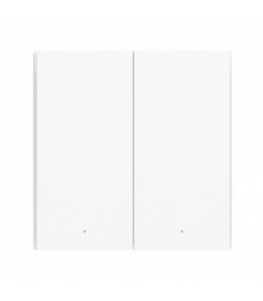 Aqara - Interrupteur intelligent Zigbee 3.0 avec neutre (Wall Switch H1 With Neutral Double Rocker)