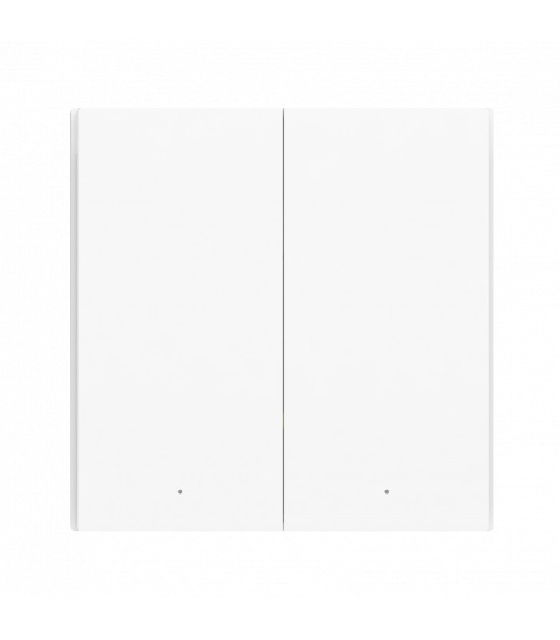 Aqara - Zigbee 3.0 Wall Switch H1 With Neutral Double Rocker