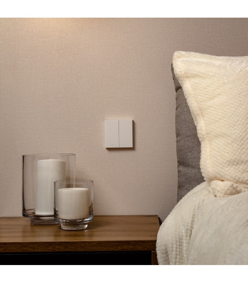 Aqara - Zigbee 3.0 Wall Switch H1 With Neutral Double Rocker