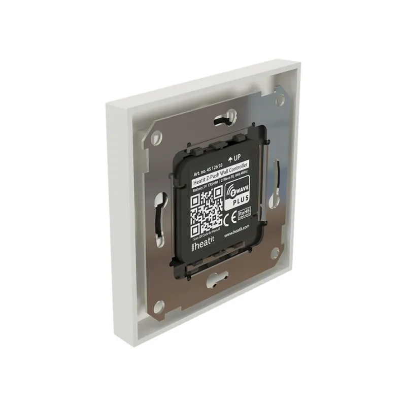 Heatit Controls - Interrupteur sans fil Z-Wave+ 700 Z-Push Wall controller