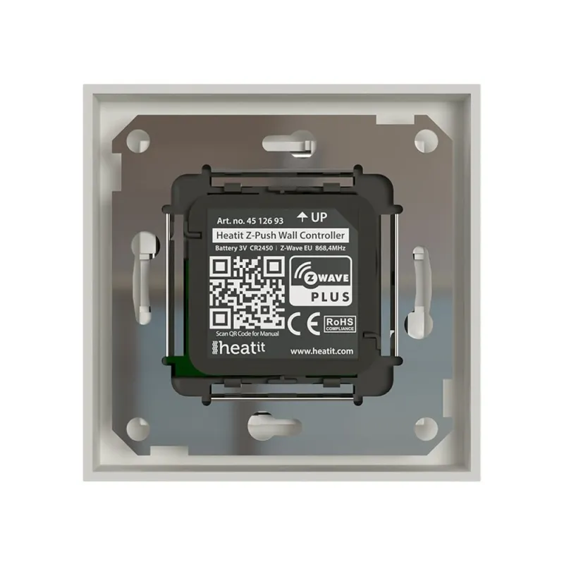 Heatit Controls - Interrupteur sans fil Z-Wave+ 700 Z-Push Wall controller