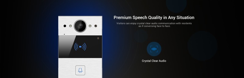 Akuox - Compact IP Video Door Station R20A - 1 Call button - RFID