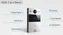 Akuvox - IP Video Türsprechenanlage R20A - 1 Klingel mit Lesegerät für RFID-Badges, NFC