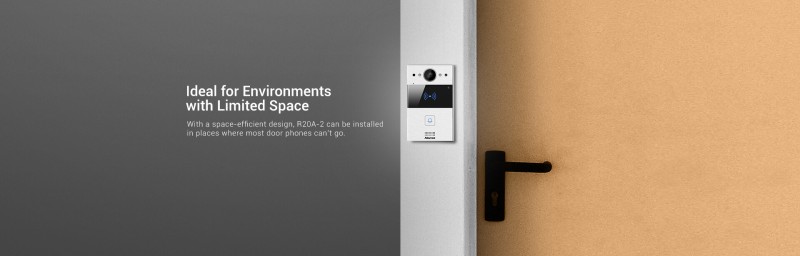 Akuox - Compact IP Video Door Station R20A - 1 Call button - RFID