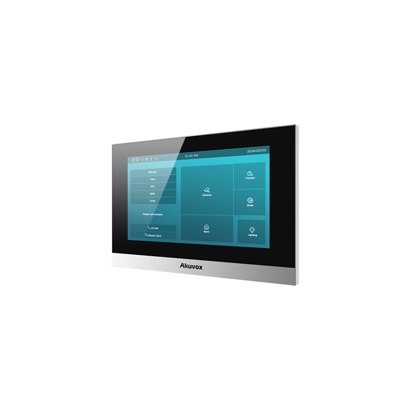 Akuvox - 2-wire SIP indoor console C313W-2 with 7" touch screen, Wifi and Bluetooth (linux version)