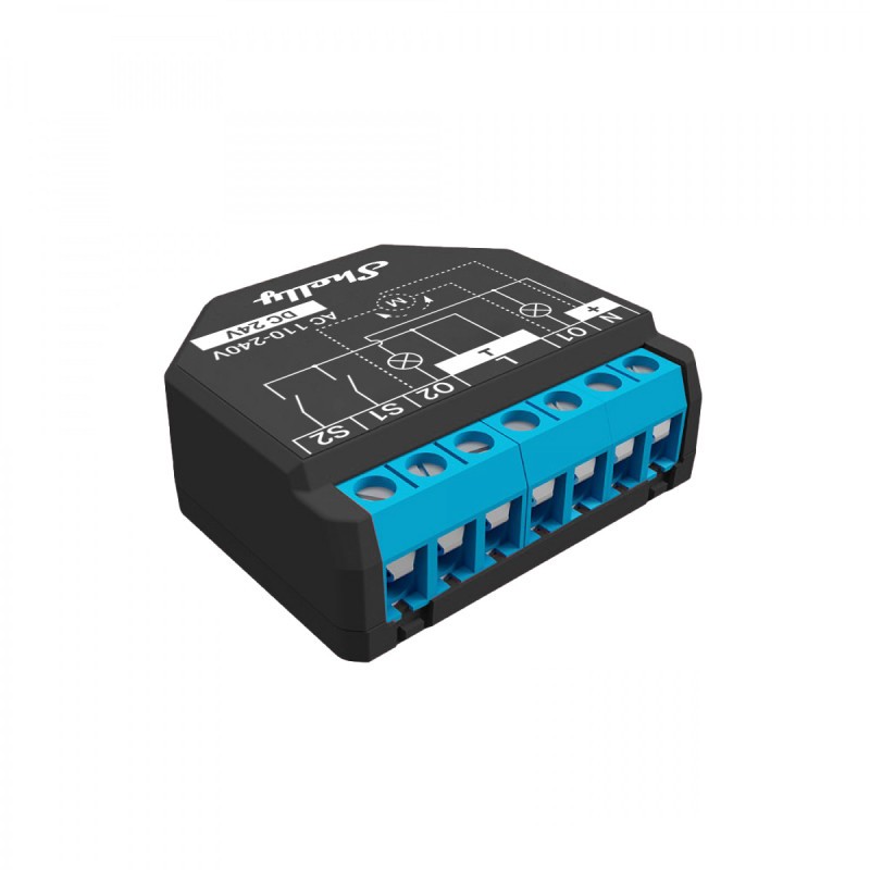 SHELLY - WiFi-Modul mit Doppelschalter, Rollladenmodus und Verbrauchsmessung (Shelly Plus 2PM)