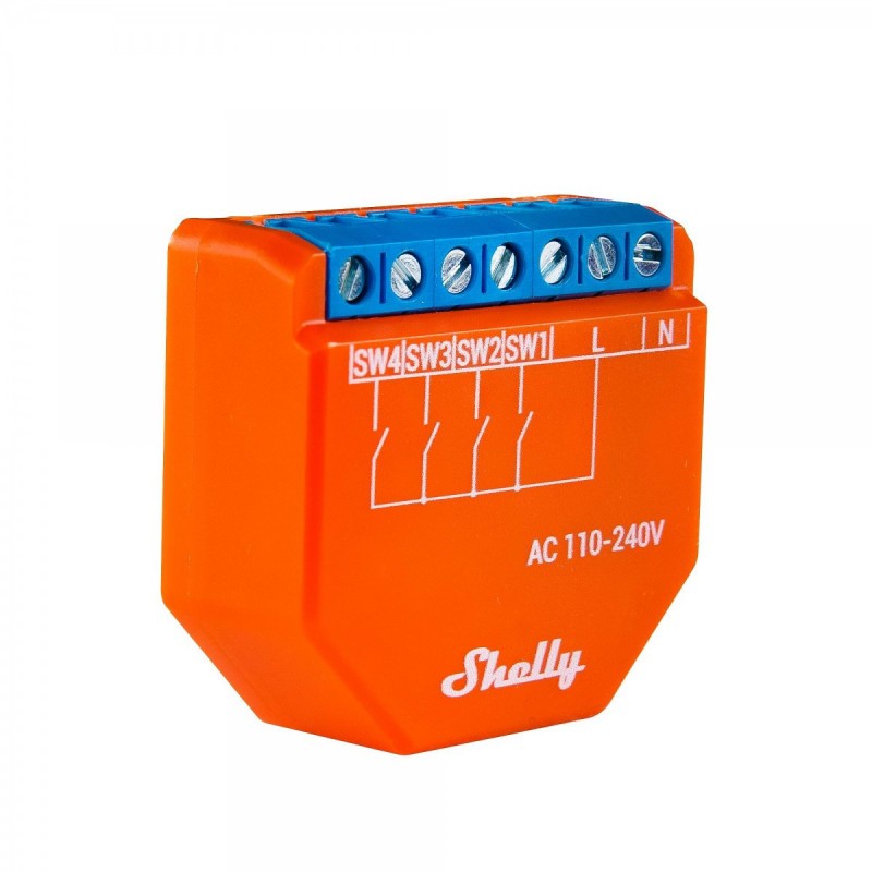 SHELLY - Wifi scene/action activation module (Shelly Plus I4)