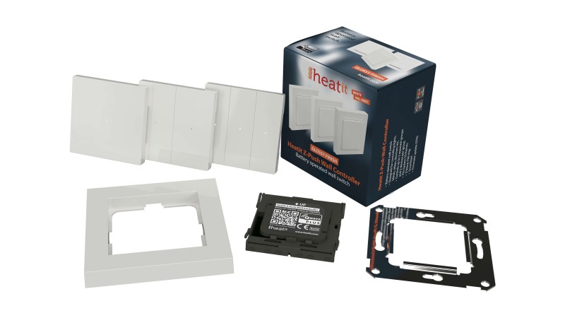 Heatit Controls - Interrupteur sans fil Z-Wave+ 700 Z-Push Wall controller