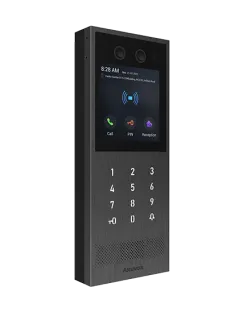 Akuvox - Videocitofono SIP X912Sresistente agli atti vandalici, tastiera digitale, riconoscimento facciale, Bluetooth, RFID e QR