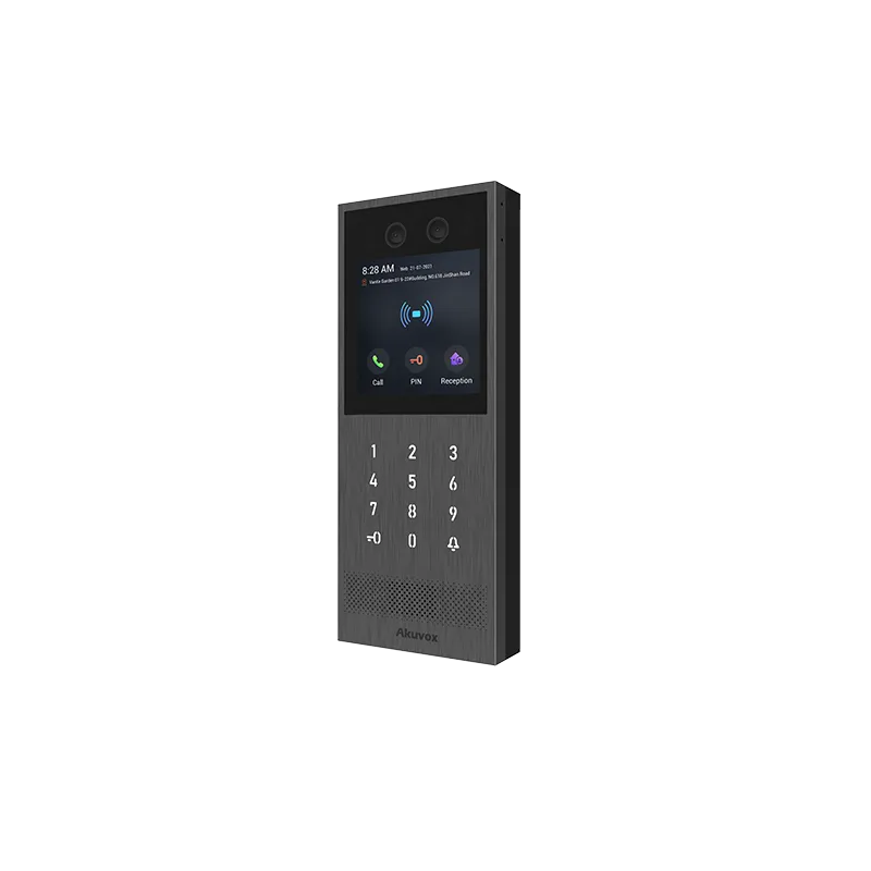 Akuvox - Videocitofono SIP X912Sresistente agli atti vandalici, tastiera digitale, riconoscimento facciale, Bluetooth, RFID e QR
