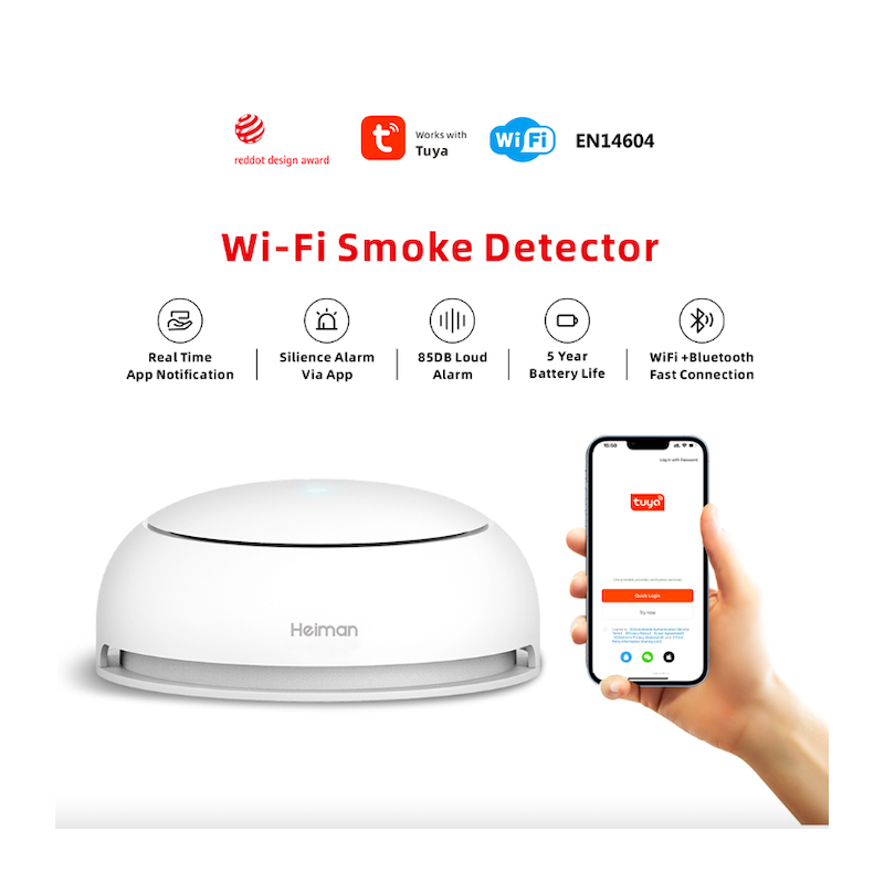 Heiman - Intelligenter WIFI-Rauchmelder TUYA