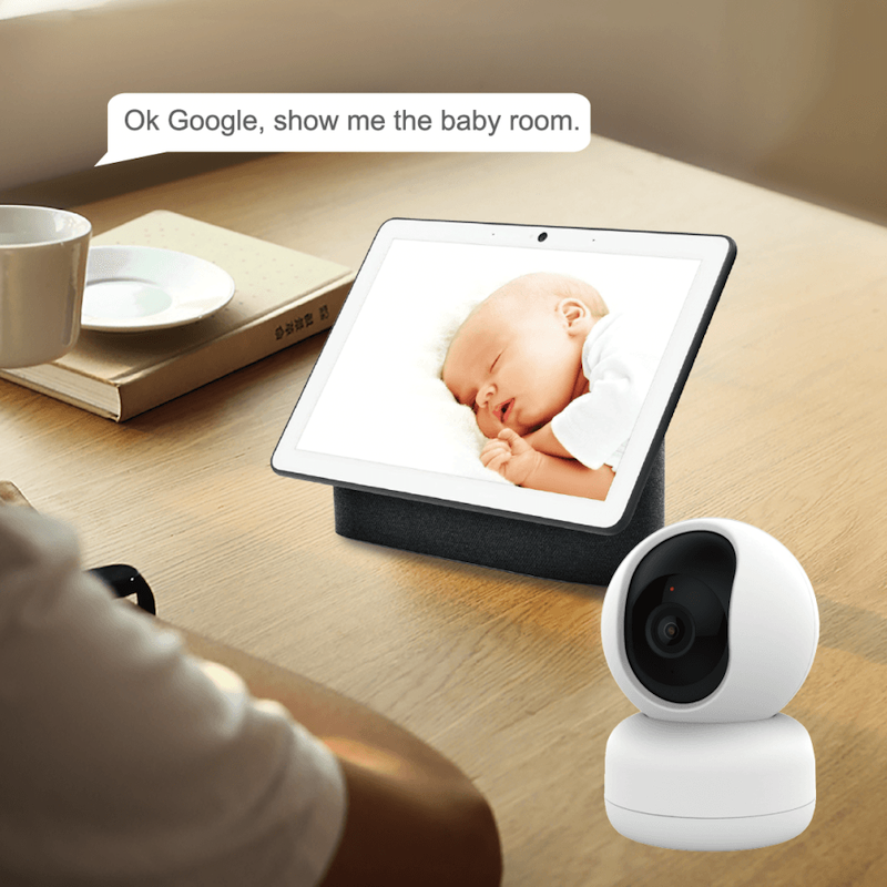 WOOX - Motorisierte 360° PTZ WIFI-Innenkamera (TUYA SmartLife, ALEXA und Google Assistant)