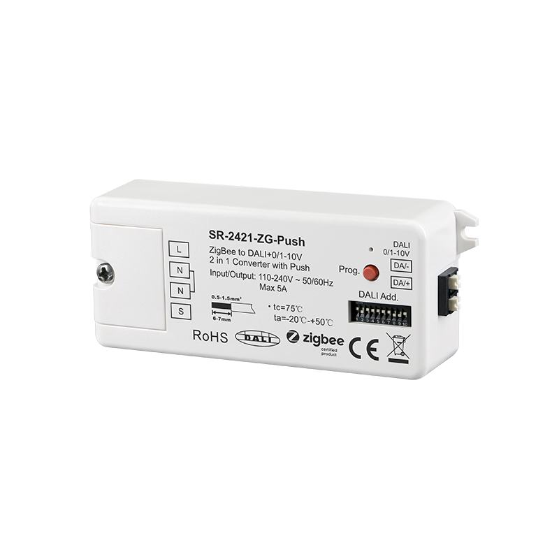 Sunricher - Convertitore 2 in 1 Zigbee a Dali 0/1-10V