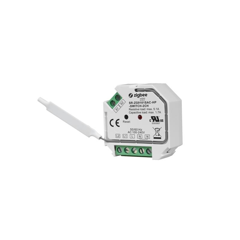 Sunricher - Zigbee 3.0 ON/OFF Modul 2 Ausgänge mit Verbrauchsmessung
