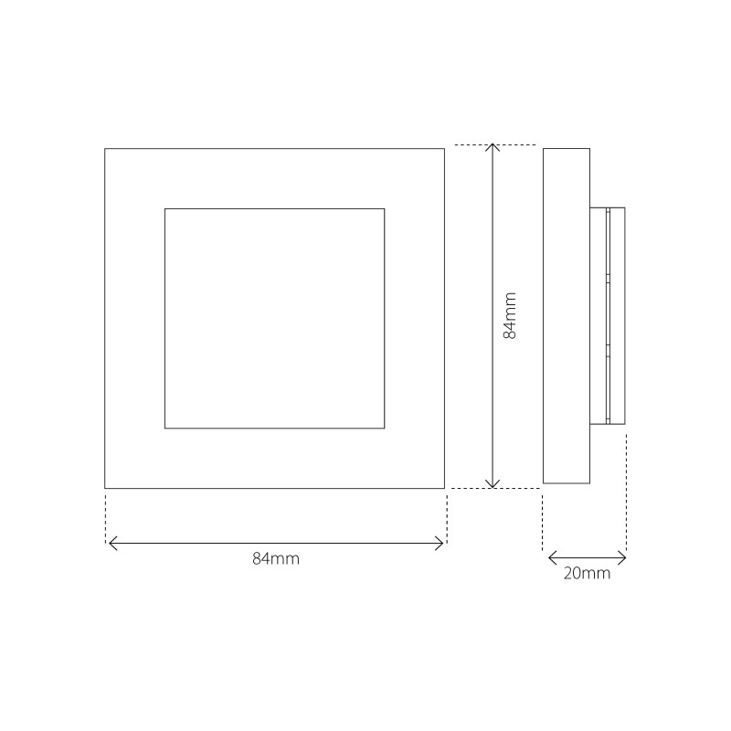 Heatit Controls - External Room Sensor White RAL 9003