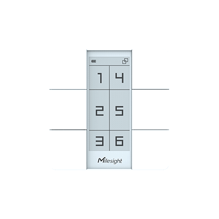 Milesight IOT- Bedienfeld mit 6 Tasten Eink