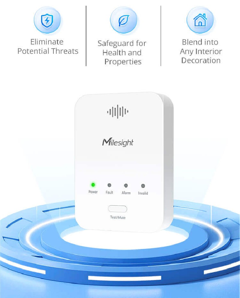 Milesight IOT- LoRaWAN gas detector 