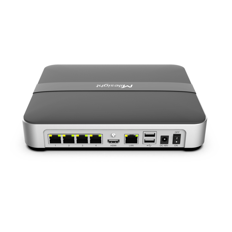 Milesight -4K H.265+ Mini PoE NVR 1000 Series - MS-N1008-UPC