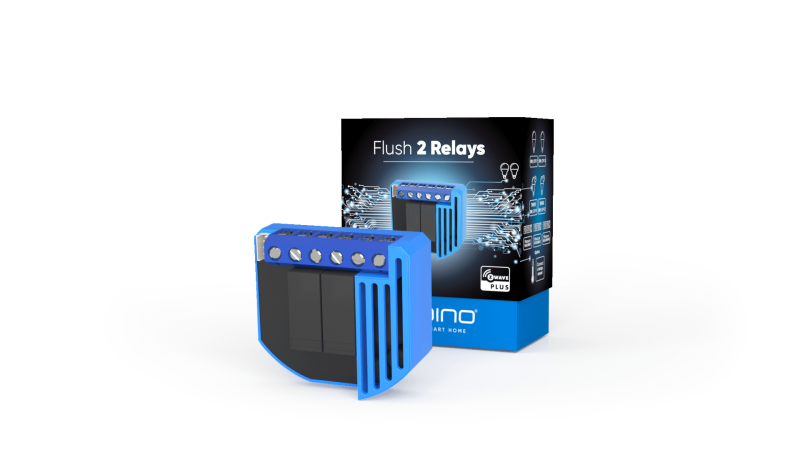 Qubino - Mikromodul 2-Relais-Schalter und Zähler Z-Wave+ ZMNHBD1