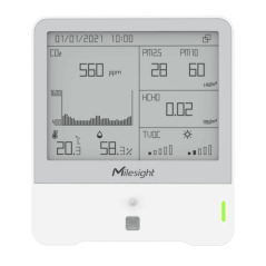 Milesight IOT- Lorawan 9 in 1 sensore di qualità dell'aria (opzione: HCHO)
