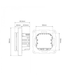Heatit controls - Heatit Z-TRM6 3600W 16A Z-Wave-Thermostat, weiß