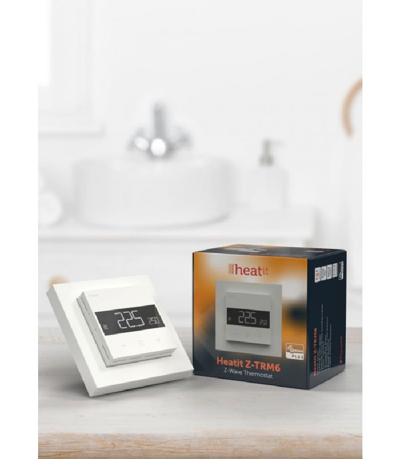 Heatit controls - Z-Wave thermostat Heatit Z-TRM6 3600W 16A, white