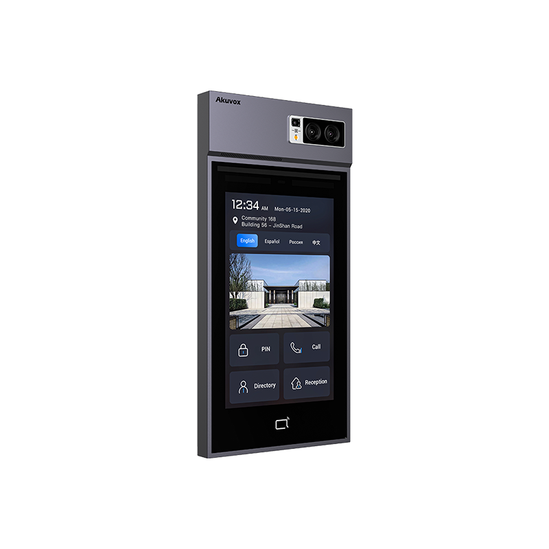 Akuvox - X915S Multi-tenant IP video doorman with facial recognition, QR Code, BLE, 8" touch screen