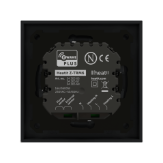 Heatit controls - Thermostat Z-Wave Heatit Z-TRM6 3600W 16A, noir