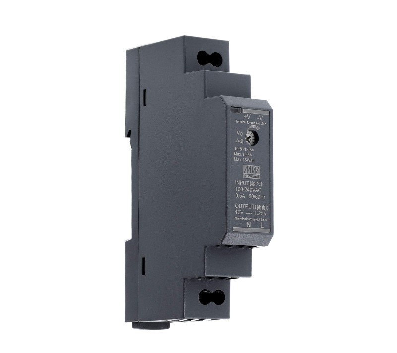 Mean Well - Alimentation 12v/1.25A format Rail DIN