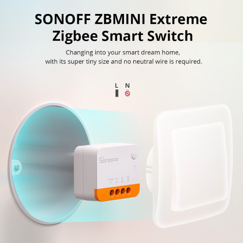 SONOFF - Interruttore intelligente Zigbee 3.0 senza neutro ZBMINIL2