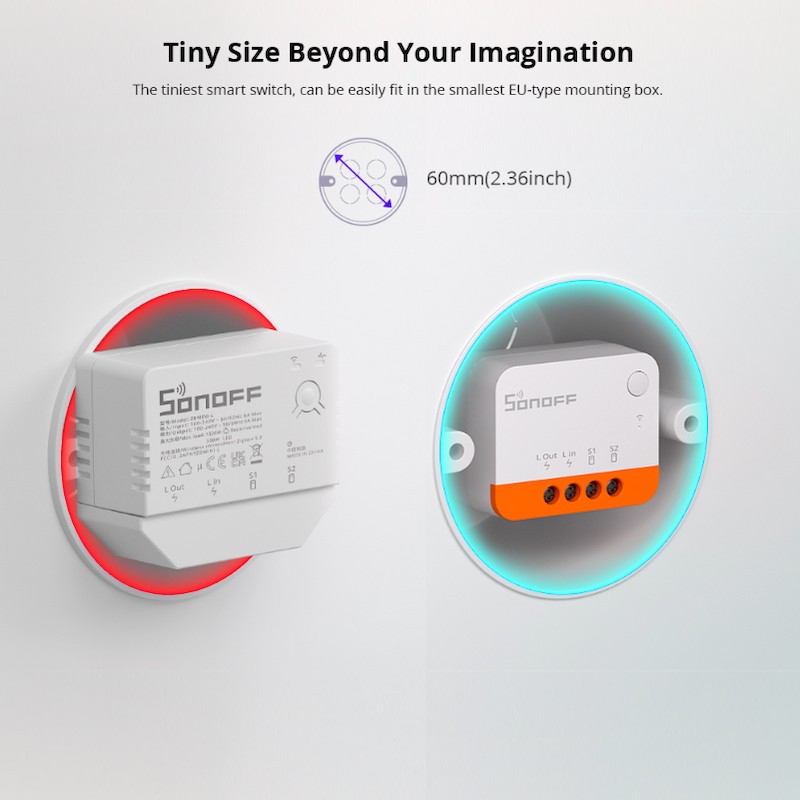 SONOFF - Intelligent Zigbee 3.0 neutral-free switch ZBMINIL2