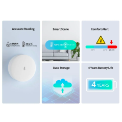 SONOFF - Capteur de température et d'humidité avec support ZigBee 3.0