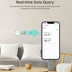 SONOFF - Capteur de température et d'humidité avec support ZigBee 3.0