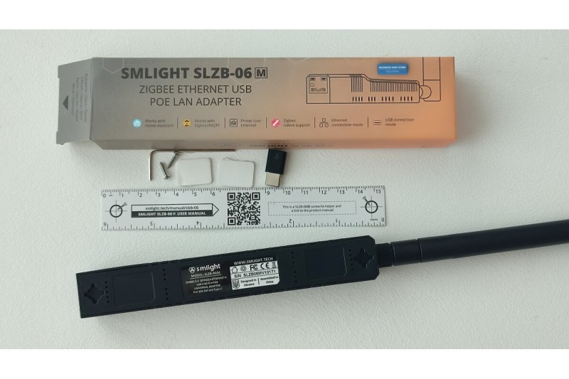 SMLIGHT - Zigbee Ethernet PoE USB WiFi-Adapter SLZB-06M
