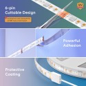Meross - Intelligenter WiFi-LED-Streifen mit RGBWW (5 Meter)