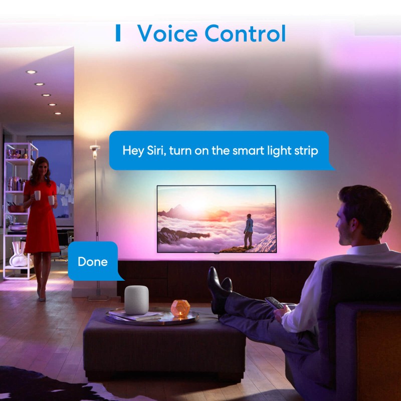 Meross - Striscia LED WiFi intelligente con RGBWW (5 metri)