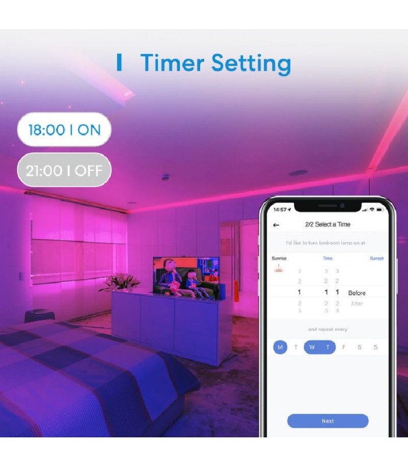 Meross - Smart WiFi LED strip with RGB (2x 5 meters)