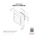 Heatit controls - Heatit Z-TRM6 DC Z-Wave Thermostat, white