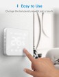 Meross - Thermostat Wi-Fi intelligent pour plancher chauffant électrique  