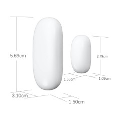 Meross - Capteur d'ouverture de porte/fenêtre intelligent Wi-Fi, MS200HK