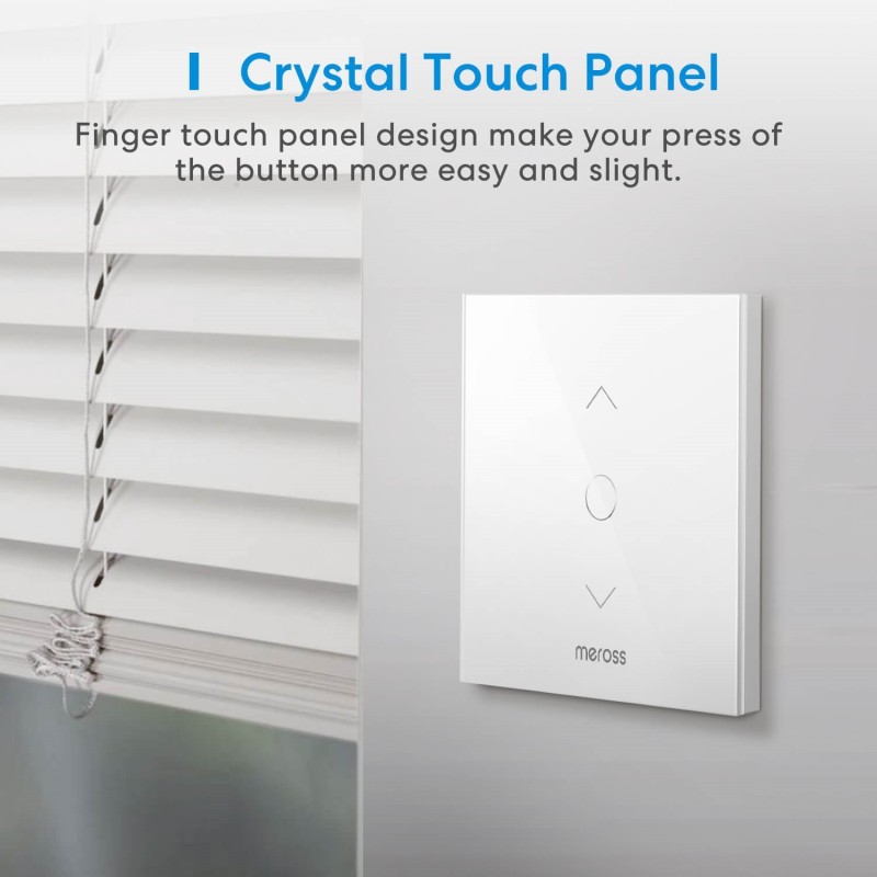 Meross - Smart Wi-Fi Roller Shutter Timer Neutral Wire Required