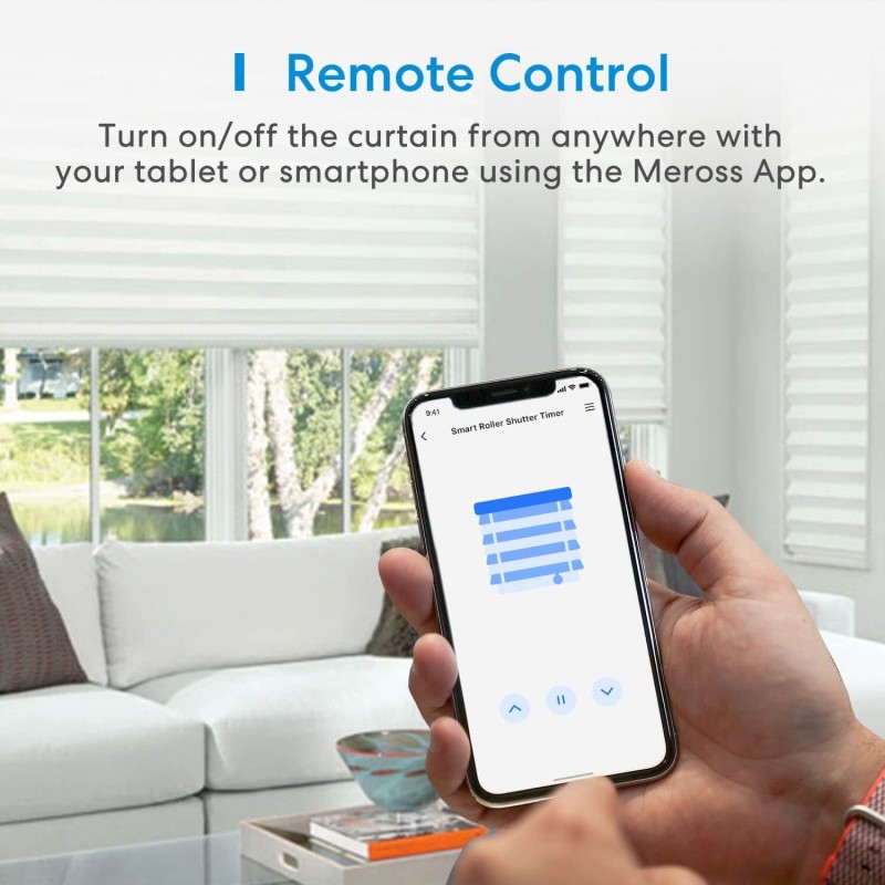 Meross - Smart Wi-Fi Roller Shutter Timer Neutral Wire Required