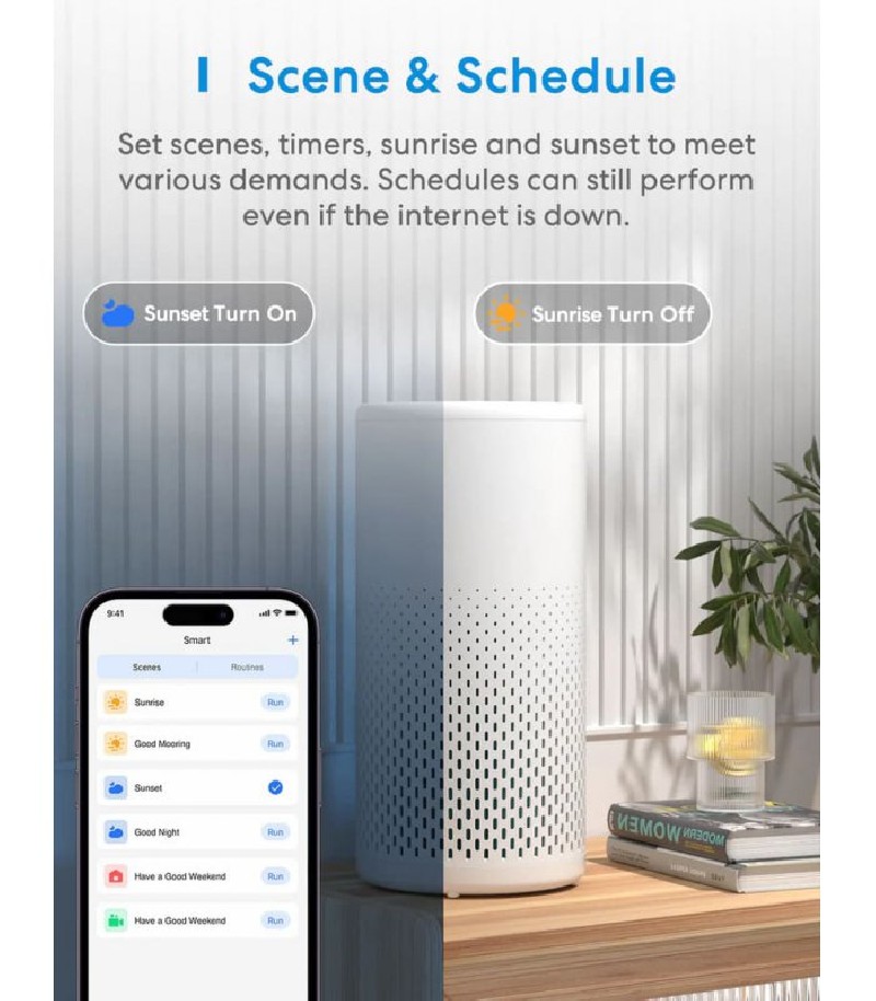 Meross - Intelligenter Wi-Fi Diffuser für ätherische Öle, MOD150HK